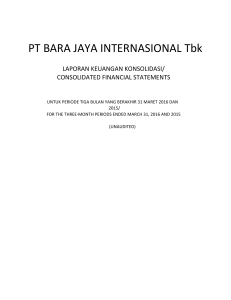 PT BARA JAYA INTERNASIONAL Tbk