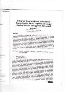 Publikasi_Jurnal Studi Bisnis_Integrasi Orientasi Pasar