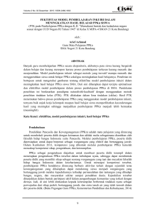 9 FEKTIFITAS MODEL PEMBELAJARAN INKUIRI DALAM