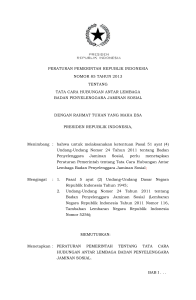 peraturan pemerintah republik indonesia nomor