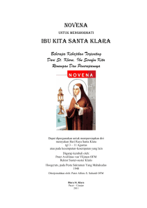 novena ibu kita santa klara