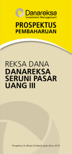 reksa dana danareksa seruni pasar uang iii prospektus