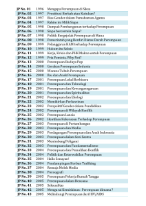 JP No. 01 1996 Mengapa Perempuan di Siksa JP No. 02 1997
