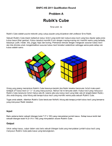 Rubik`s Cube - Catatan Olimpiade Informatika