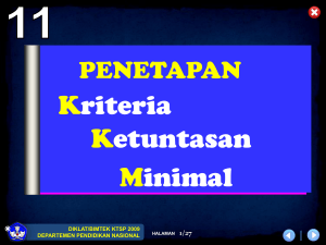 Penetapan KKM