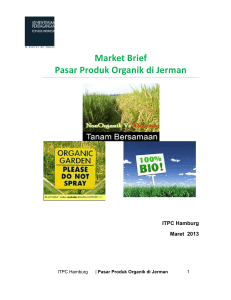 Market Brief Pasar Produk Organik di Jerman