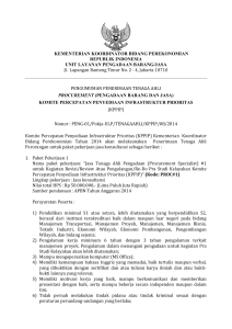 memorandum - Kementerian Koordinator Bidang Perekonomian