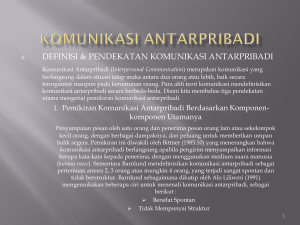 komunikasi antarpribadi