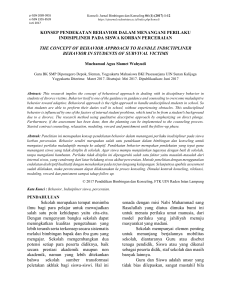 konsep pendekatan behavior dalam menangani perilaku indisipliner
