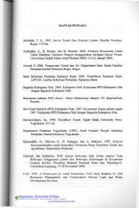 DAFTAR PUSTAKA Abdullah, TS. 1993. Survai