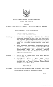 peraturan pemerintah republik indonesia nomor 10 tahun 2011