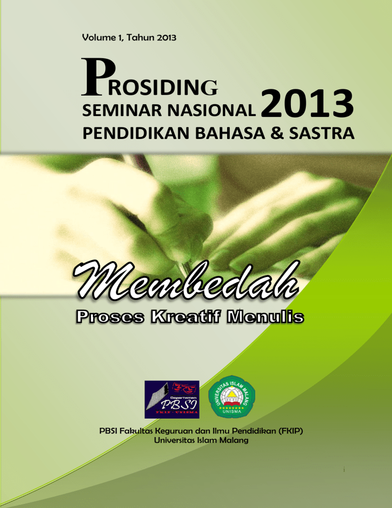 Prosiding Seminar Nasional Unisma 2013