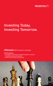 Investing Today, Investing Tomorrow.