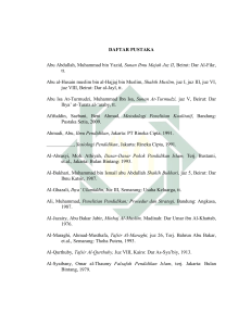 DAFTAR PUSTAKA Abu Abdullah, Muhammad bin Yazid, Sunan