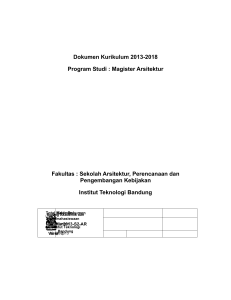 Dokumen Kurikulum 2013-2018 Program Studi
