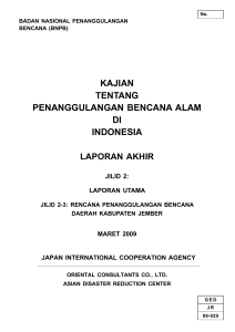 kajian tentang penanggulangan bencana alam di indonesia