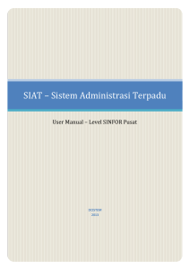 SIAT – Sistem Administrasi Terpadu