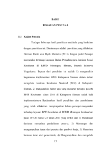 13 BAB II TINJAUAN PUSTAKA II.1 Kajian