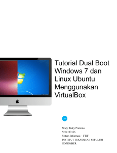Tutorial Dual Boot Windows 7 dan Linux Ubuntu