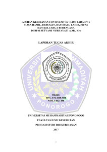 laporan tugas akhir - Universitas Muhammadiyah Ponorogo
