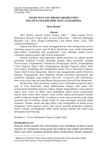 Jurnal JHON - eJournal Ilmu Pemerintahan