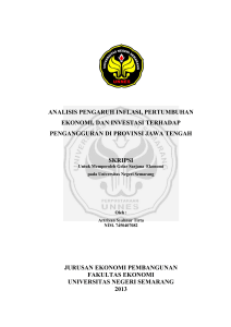 analisis pengaruh inflasi, pertumbuhan ekonomi, dan