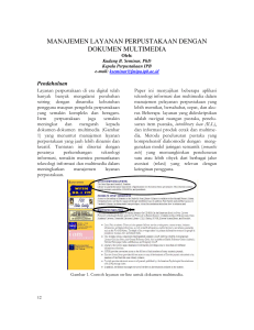 manajemen layanan perpustakaan dengan