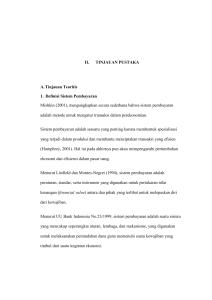 II. TINJAUAN PUSTAKA A. Tinjauan Teoritis 1. Definisi Sistem