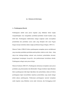 II. TINJAUAN PUSTAKA A. Pembangunan Daerah Pembangunan