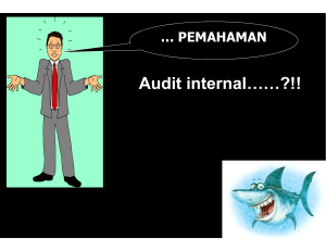 Audit internal……?!! - Lembaga Penjaminan Mutu