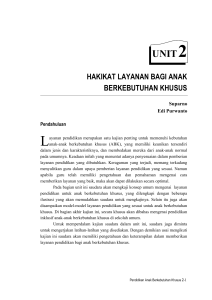 Pendidikan Anak Kebutuhan Khusus UNIT 2