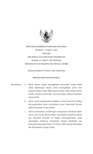 peraturan pemerintah republik indonesia nomor 3 tahun 2005
