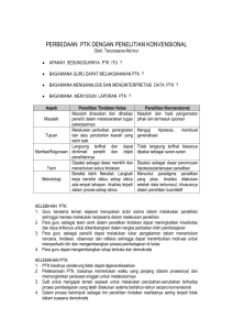 perbedaan ptk dengan penelitian konvensional