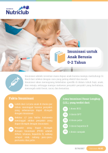 Imunisasi untuk Anak Berusia 0-2 Tahun