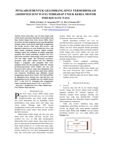 pengaruh bentuk gelombang sinus termodifikasi (modified