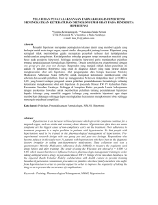 pelatihan penatalaksanaan farmakologis hipertensi