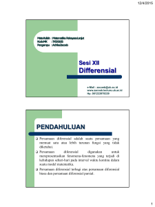 XII Differensial