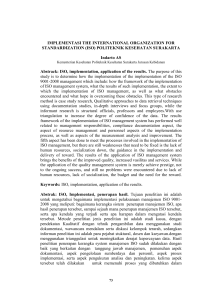 ISO, i - E Jurnal Politeknik Kesehatan Surakarta