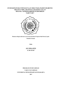 STUDI KEPATUHAN PENGGUNAAN OBAT PADA PASIEN