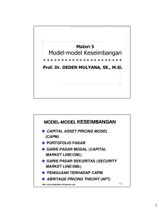 Model-model Keseimbangan