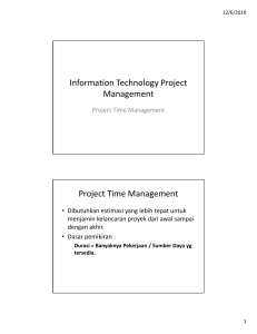 Information Technology Project Management Project