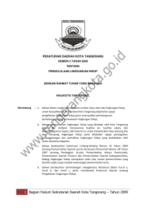 1 Bagian Hukum Sekretariat Daerah Kota Tangerang