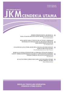 JKM CENTAMA VOL 5.indd - Jurnal STIKES Cendekia Utama Kudus