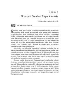 Ekonomi Sumber Daya Manusia - Universitas Terbuka Repository