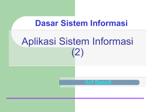 Aplikasi Sistem Informasi (2)