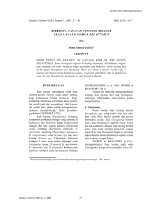 Oseana, Volume XXIII, Nomor 2, 1998 : 27 - 36
