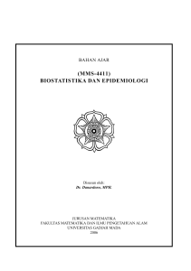 (mms-4411) biostatistika dan epidemiologi