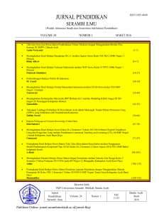 jurnal pendidikan - Jurnal Universitas Serambi Mekkah