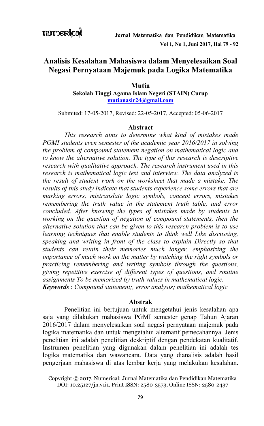 Contoh Jurnal Penelitian Kuantitatif - Galeri Sampul