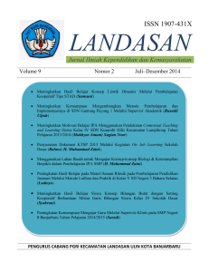 ISSN 1907-431X - Dinas Pendidikan Kota Banjarbaru